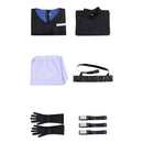 Cosplay Costume Ivan Alien Stage Coat Pants Set Black Men Halloween Carnival Party Outfits