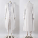 Cosplay Costume Ivan Alien Stage Trench Coat Stage Set WHite Men Halloween Carnival Party Outfits