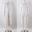 Cosplay Costume Ivan Alien Stage Trench Coat Stage Set WHite Men Halloween Carnival Party Outfits