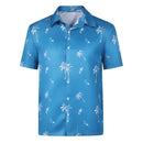 Cosplay Costume Jason Duval GTA VI Hawaii Shirt Blue Men Halloween Carnival Party OutfitsCosplay Costume Jason Duval GTA VI Hawaii Shirt Blue Men Halloween Carnival Party Outfits