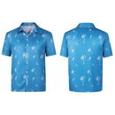 Cosplay Costume Jason Duval GTA VI Hawaii Shirt Blue Men Halloween Carnival Party OutfitsCosplay Costume Jason Duval GTA VI Hawaii Shirt Blue Men Halloween Carnival Party Outfits