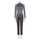 Cosplay Costume Jean Coat Top Pants Set Yellow Women Halloween Carnival Party Outfits