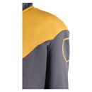 Cosplay Costume Jean Coat Top Pants Set Yellow Women Halloween Carnival Party Outfits