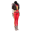 Cosplay Costume Jean Jacket Jumpsuit Fullset Red Halloween Carnival Party Outfits
