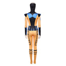 Cosplay Costume Jean Jumpsuit Headwear Set Printed Orange Women Halloween Carnival Party Outfits