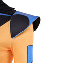 Cosplay Costume Jean Jumpsuit Headwear Set Printed Orange Women Halloween Carnival Party Outfits