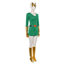 Cosplay Costume Jean Mask Jumpsuit Set Green Women Halloween Carnival Party Outfits