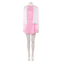 Cosplay Costume Jenny The Rocky Horror Picture Show Coat Dress Set Pink Women Halloween Carnival Party Outfits