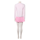 Cosplay Costume Jenny The Rocky Horror Picture Show Coat Dress Set Pink Women Halloween Carnival Party Outfits