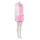 Cosplay Costume Jenny The Rocky Horror Picture Show Coat Dress Set Pink Women Halloween Carnival Party Outfits