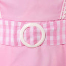 Cosplay Costume Jenny The Rocky Horror Picture Show Coat Dress Set Pink Women Halloween Carnival Party Outfits