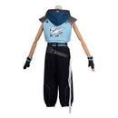 Cosplay Costume Jett Valorant Fullset Budget Friendly Blue Women Halloween Carnival Party Outfits