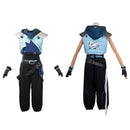 Cosplay Costume Jett Valorant Fullset Budget Friendly Blue Women Halloween Carnival Party Outfits
