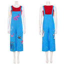 Cosplay Costume Jo Overall Shirt Set Blue Women Halloween Carnival Party Outfits