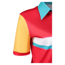 Cosplay Costume Jo Work Polo Shirt Red Women Halloween Carnival Party Outfits