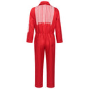 Cosplay Costume Joey Jordison Slipknot Utility Jumpsuit Red Men Halloween Carnival Party Outfits