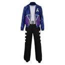 Cosplay Costume Johnny Cage Mortal Kombat 2 (2026) Jacket Pants Set Purple Men Halloween Carnival Party Outfits