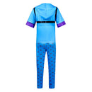 Cosplay Costume Johnny Joestar Steel Ball Run Top Pants Set Blue Men Halloween Carnival Party Outfits