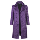 Cosplay Costume Joker Batman Coat Purple Men Halloween Carnival Party Outfits
