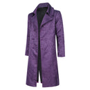 Cosplay Costume Joker Batman Coat Purple Men Halloween Carnival Party Outfits