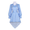 Cosplay Costume Kamisato Ayaka Genshin Impact Collab Casual Dress Set Blue Women Halloween Carnival Party Outfit