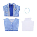 Cosplay Costume Kamisato Ayaka Genshin Impact Collab Casual Dress Set Blue Women Halloween Carnival Party Outfit