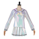 Cosplay Costume KAngel Needy Streamer Overload Top Skirt Silver Women Halloween Carnival Party Outfits