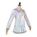 Cosplay Costume KAngel Needy Streamer Overload Top Skirt Silver Women Halloween Carnival Party Outfits