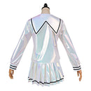 Cosplay Costume KAngel Needy Streamer Overload Top Skirt Silver Women Halloween Carnival Party Outfits
