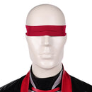 Cosplay Costume Kenshi Takahashi Mortal Kombat 1 Leather Suit Red Men Halloween Carnival Party Outfits