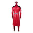 Cosplay Costume Kenshi Takahashi Mortal Kombat 1 Leather Suit Red Men Halloween Carnival Party Outfits