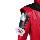 Cosplay Costume Kenshi Takahashi Mortal Kombat 1 Leather Suit Red Men Halloween Carnival Party Outfits