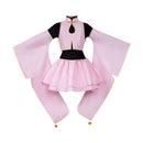 Cosplay Costume Kinomoto Sakura Cardcaptor Sakura Kimino Dress Pink Women Halloween Carnival Party Outfits
