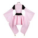 Cosplay Costume Kinomoto Sakura Cardcaptor Sakura Kimino Dress Pink Women Halloween Carnival Party Outfits