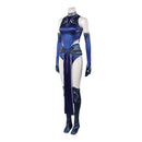Cosplay Costume Kitana Mortal Kombat 1 Invasion Skin Deadly Alliance Fullset Sexy Blue Women Halloween Carnival Party Outfits
