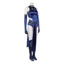 Cosplay Costume Kitana Mortal Kombat 1 Invasion Skin Deadly Alliance Fullset Sexy Blue Women Halloween Carnival Party Outfits