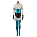 Cosplay Costume Kitana Mortal Kombat X Fullset Sexy Jumpsuit Blue Women Halloween Carnival Party Outfits
