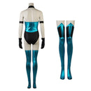 Cosplay Costume Kitana Mortal Kombat X Fullset Sexy Jumpsuit Blue Women Halloween Carnival Party Outfits