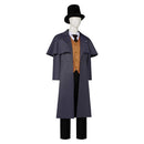 Cosplay Costume Klein Moretti Lord of Mysteries Coat Suit Hat Set Grey Men Halloween Carnival Party Outfits