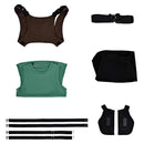 Cosplay Costume Lara Croft Tomb Raider Top Pants Fullset Green Women Halloween Carnival Party Outfit