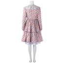 Cosplay Costume Laura Return to Silent Hill 2026 Printed Dress Pink Women Halloween Carnival Party Outfit