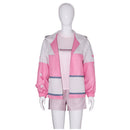 Cosplay Costume Li Tianxi Link Click Jacket Top Pants Set Pink Women Halloween Carnival Party Outfits