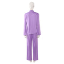 Cosplay Costume Linda Ann Droid (2026) Top Pants Set Purple Women Halloween Carnival Party Outfits