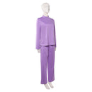 Cosplay Costume Linda Ann Droid (2026) Top Pants Set Purple Women Halloween Carnival Party Outfits