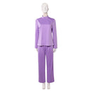 Cosplay Costume Linda Ann Droid (2026) Top Pants Set Purple Women Halloween Carnival Party Outfits