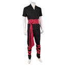 Cosplay Costume Liu Kang Mortal Kombat 2 Kung Fu Tunic Black Men Halloween Carnival Party Outfits