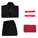 Cosplay Costume Liu Kang Mortal Kombat 2 Kung Fu Tunic Black Men Halloween Carnival Party Outfits