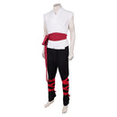 Cosplay Costume Liu Kang Mortal Kombat 2 Kung Fu Tunic White Men Halloween Carnival Party Outfits