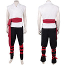 Cosplay Costume Liu Kang Mortal Kombat 2 Kung Fu Tunic White Men Halloween Carnival Party Outfits