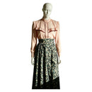 Cosplay Costume Lizzie Monster: The Lizzie Borden Story Floral Dress Green Women Halloween Carnival Party Outfits